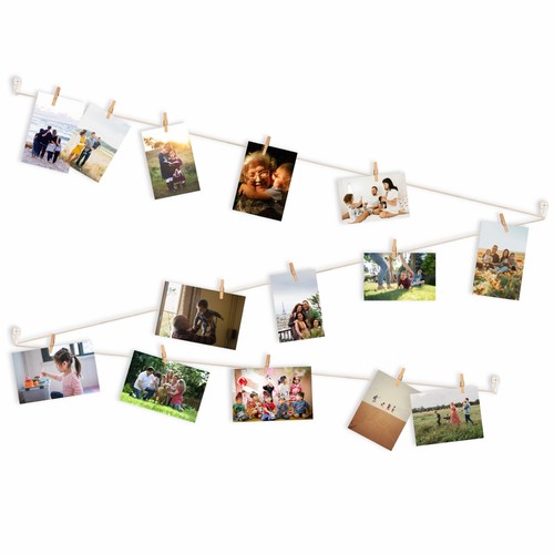 Fotoseil mit holzklammern - fotoseil,